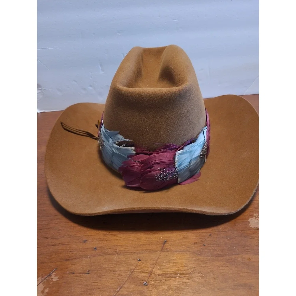 Pedigreed Registered Thoroughbred Velvet Like 10x Brown Cowboy Hat Size 7 1/8